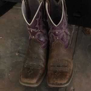 Girl Ariat Square Toe Boots